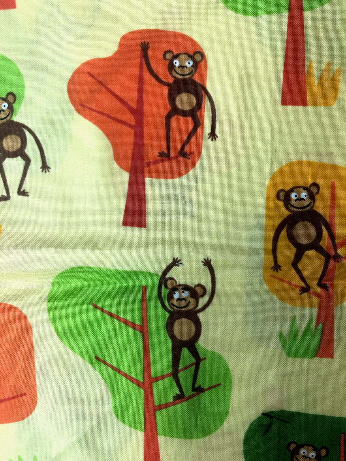 14x18 Cartoon Monkey Cotton Odd Cut