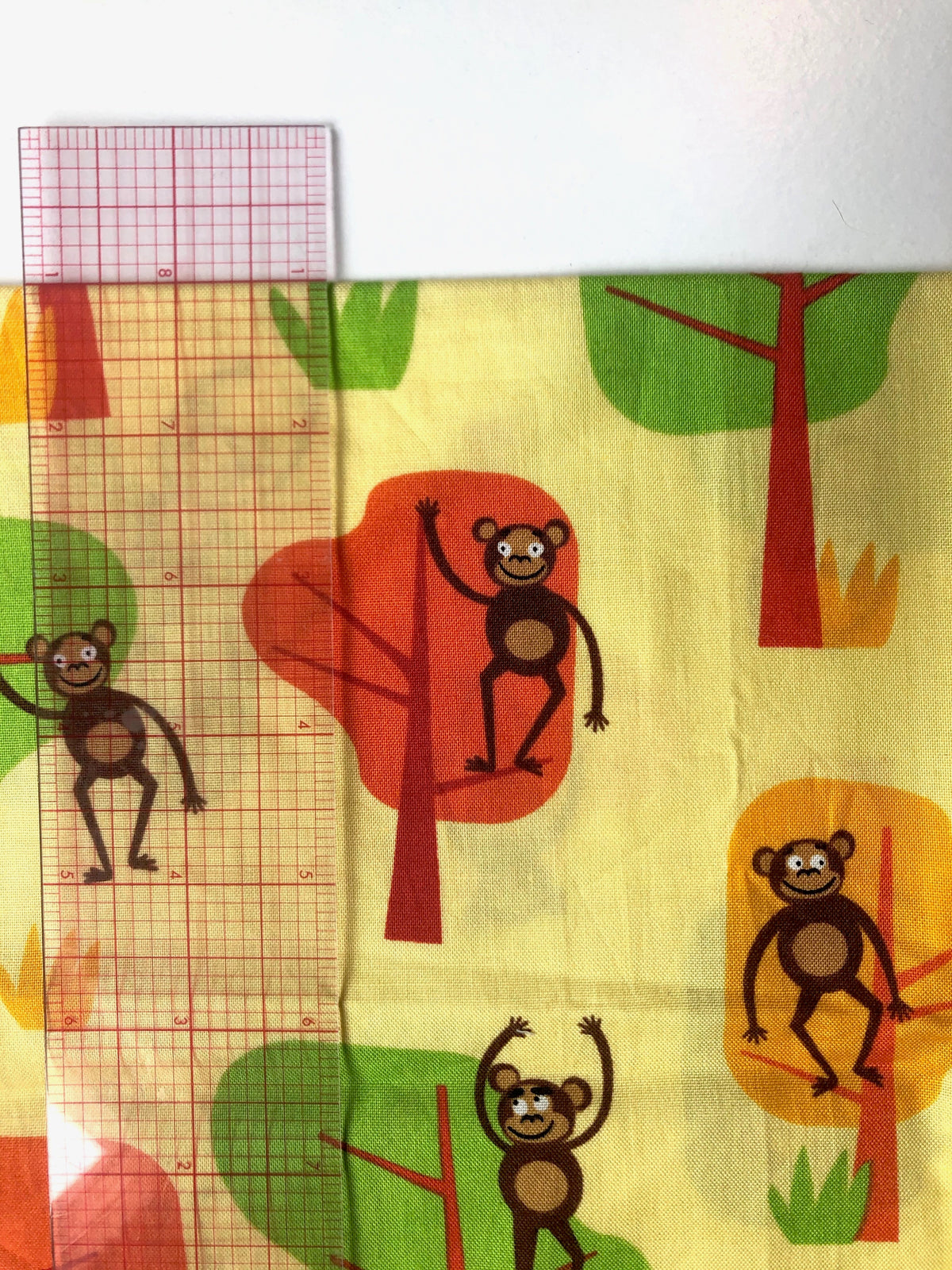 14x18 Cartoon Monkey Cotton Odd Cut