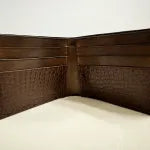 Alligator Bifold Wallet with Cowhide Lining