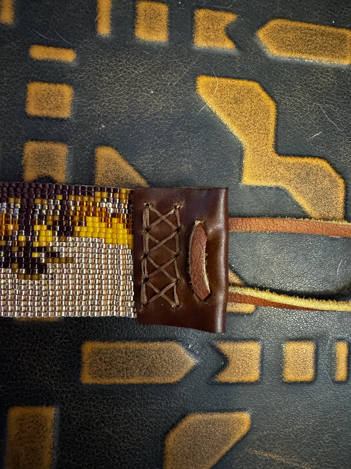 Safari Sunset Beaded Hat Band