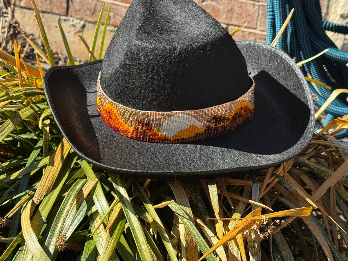Safari Sunset Beaded Hat Band