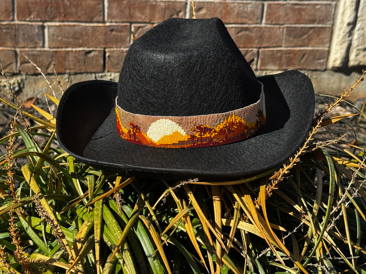 Safari Sunset Beaded Hat Band