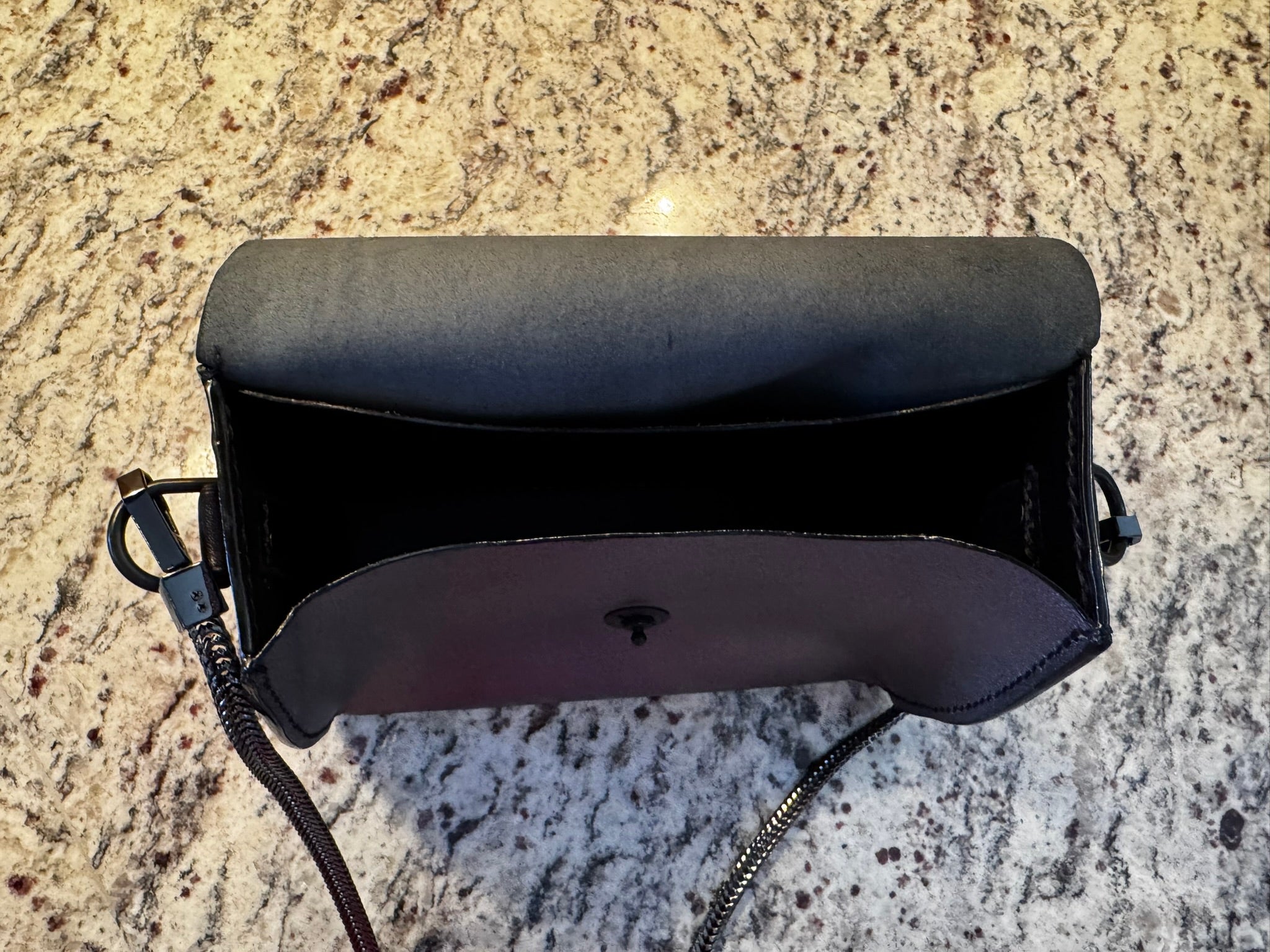 The Berry Purse in Tahitian Black Pearl with Loxx Closure, Internal and External Pockets