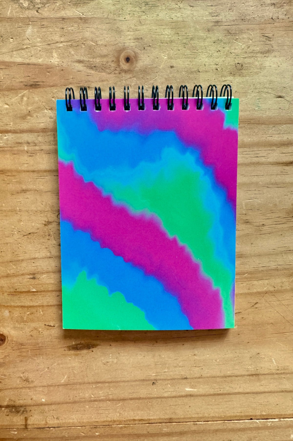 Green, Blue and Pink Lined Notepad - 5.5"x4.25"