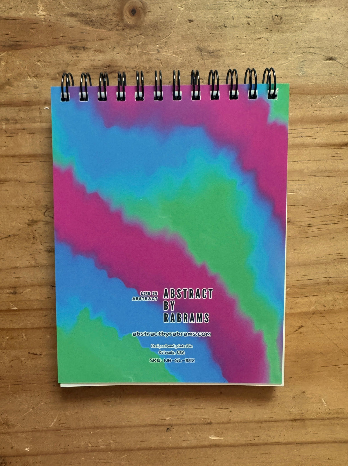 Green, Blue and Pink Lined Notepad - 5.5"x4.25"
