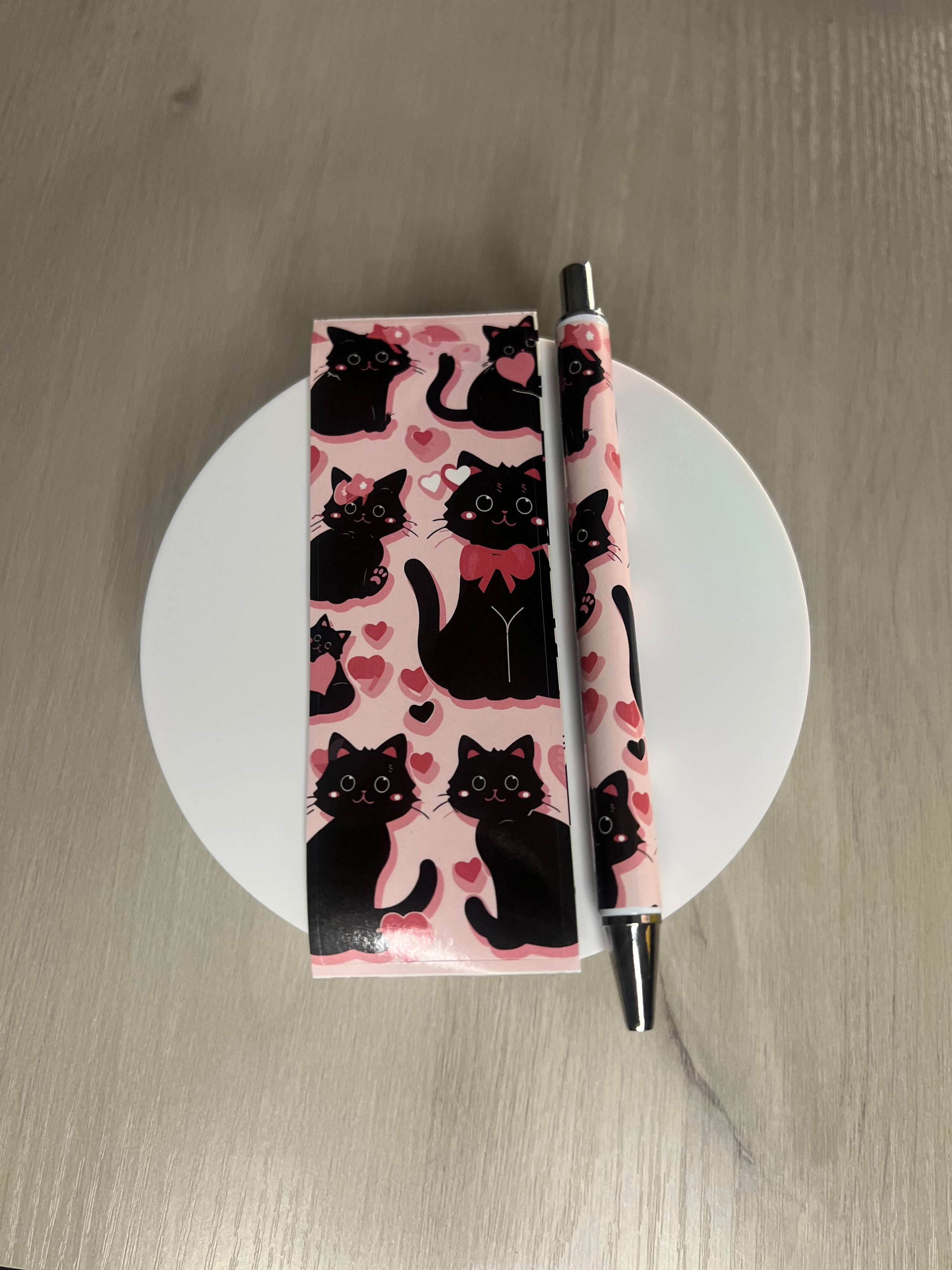 Furry Friend Pens (Set of 2) | Plush-Top Cat Pens | Writing Gift | Bossy Scribes