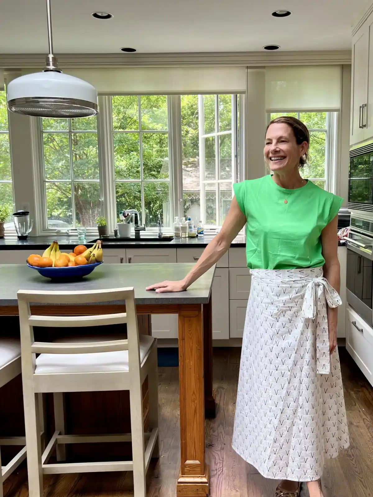 Olive Blackbuck Wrap Skirt