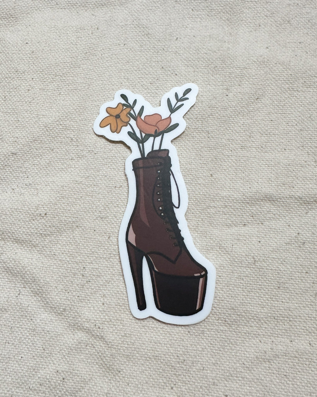 Platform Heels Bouquet Sticker (Matte)