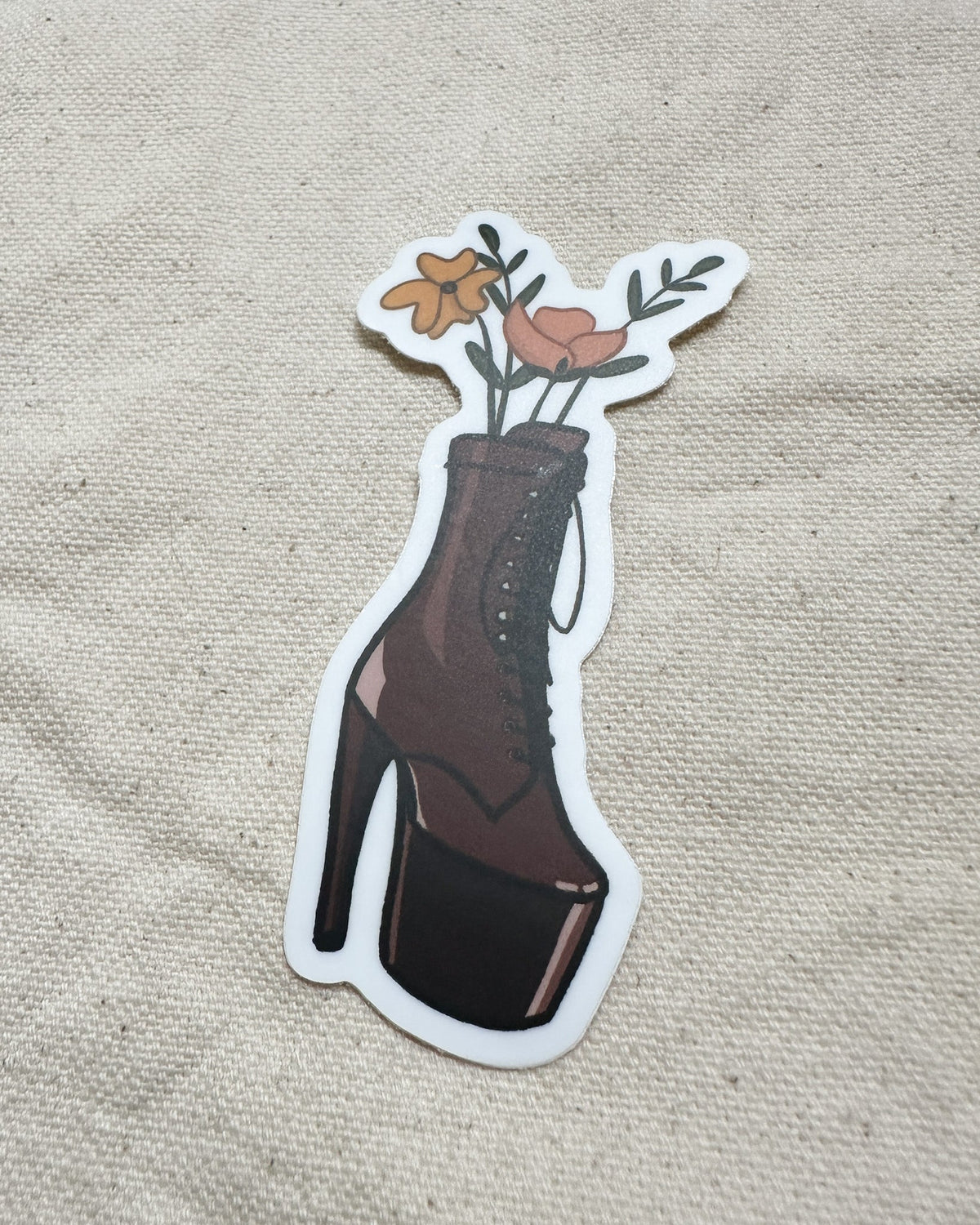 Platform Heels Bouquet Sticker (Matte)