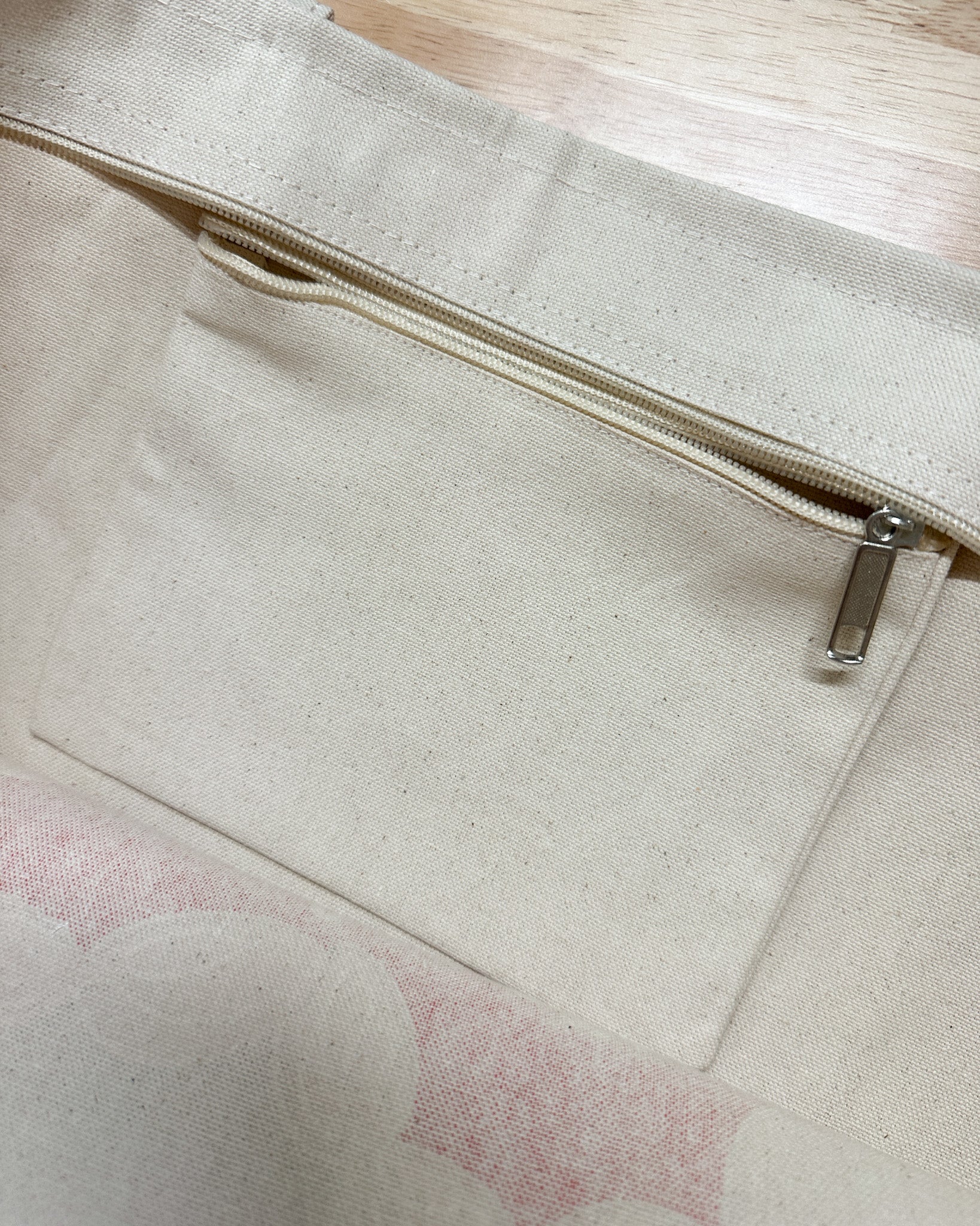 No Human Is Illegal Tote Bag (with Zipper Closure and Inside Pocket)