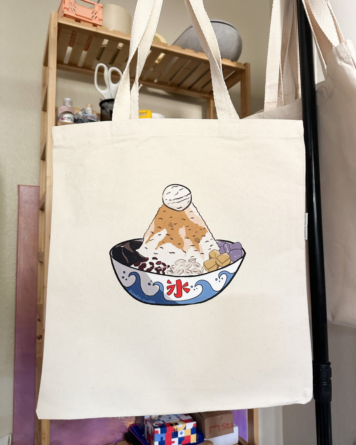 Taiwanese Shaved Ice Tote Bag, 12oz Organic Cotton