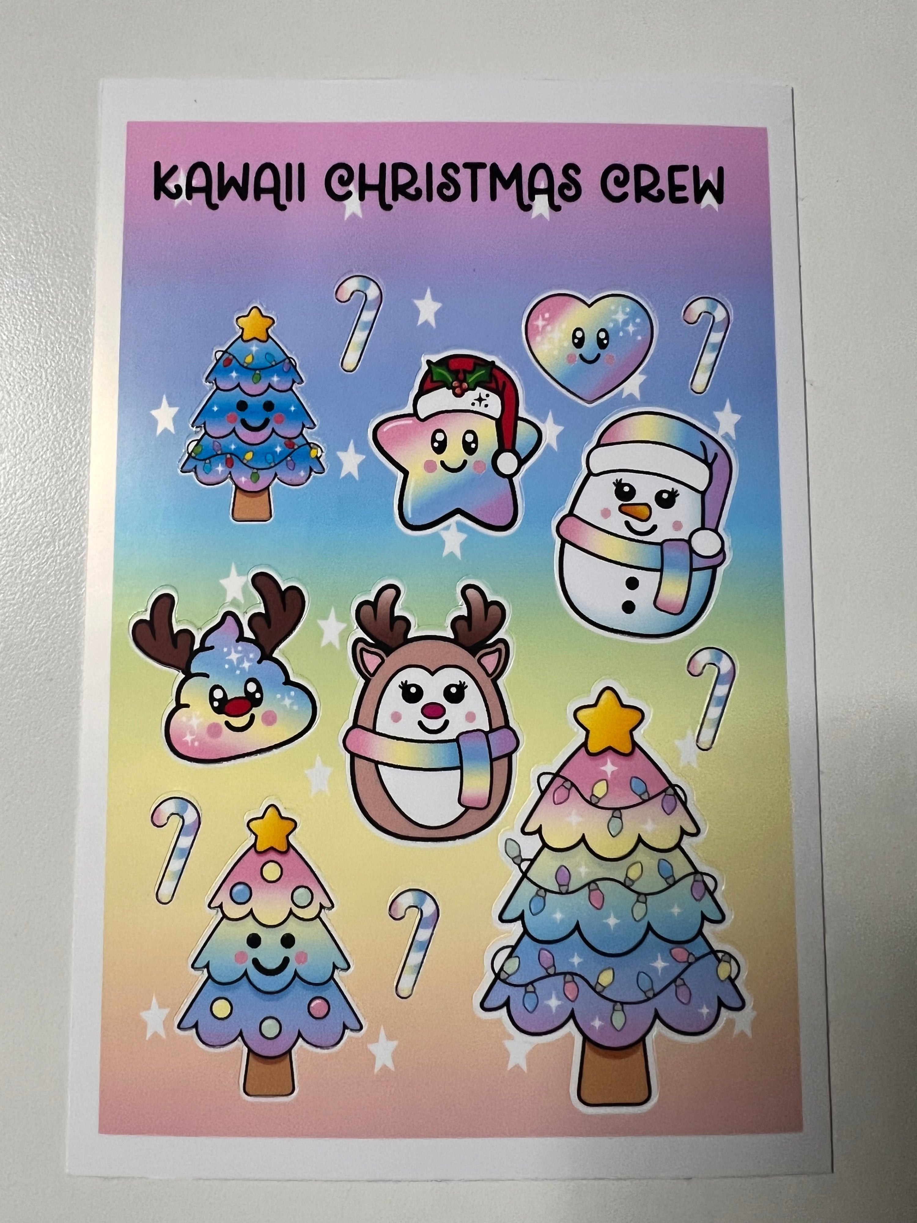 Sticker Sheets | Journaling & Planner Stickers | Kawaii Cozy Holiday | Bossy Scribes
