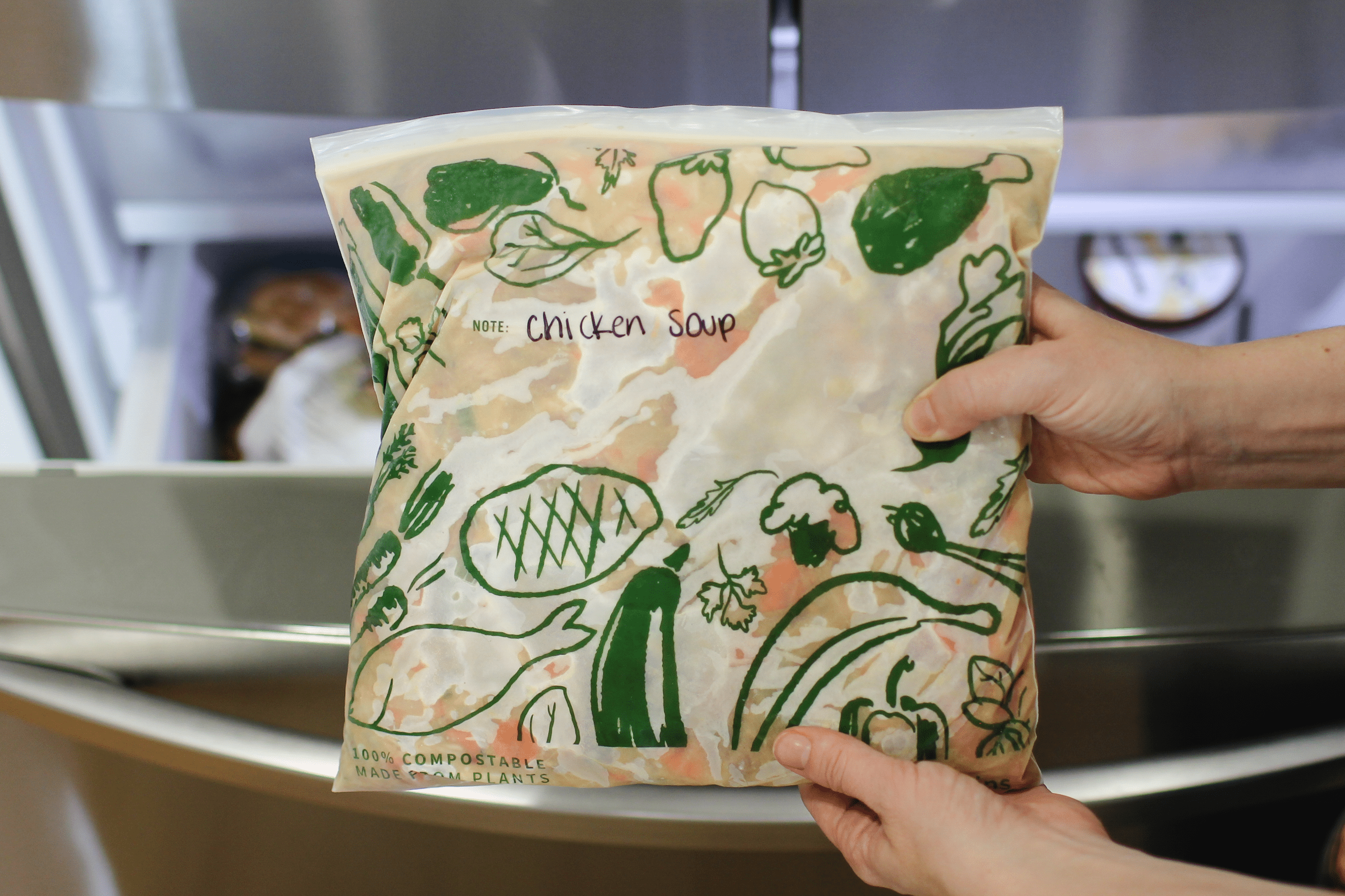 Ziptop Compostable Freezer-Safe Gallon Storage Bags - Lunchskins