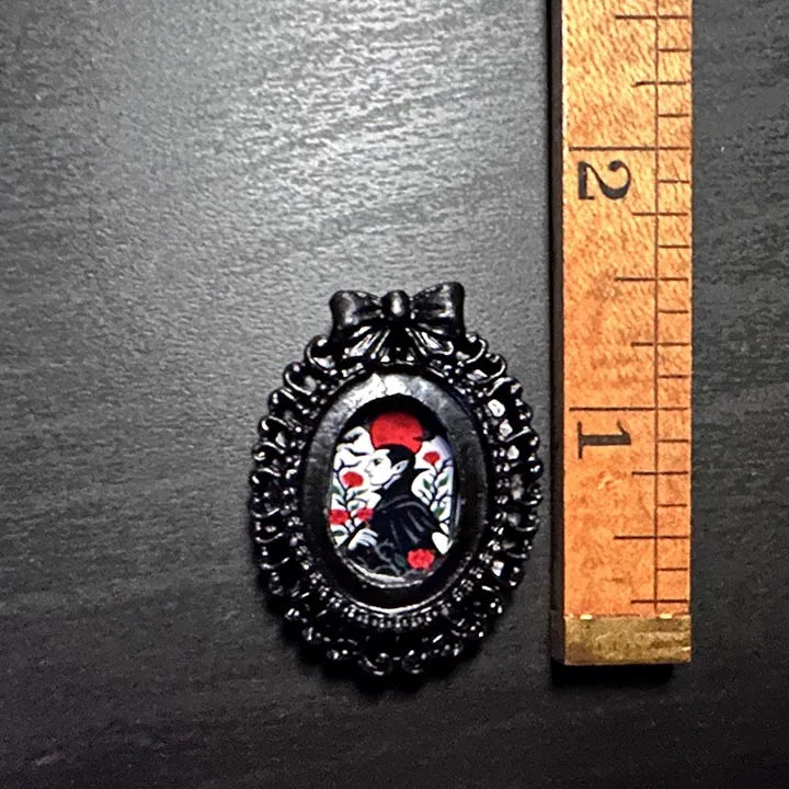 Romantic Vampire Mini Framed Magnet with Original Artwork