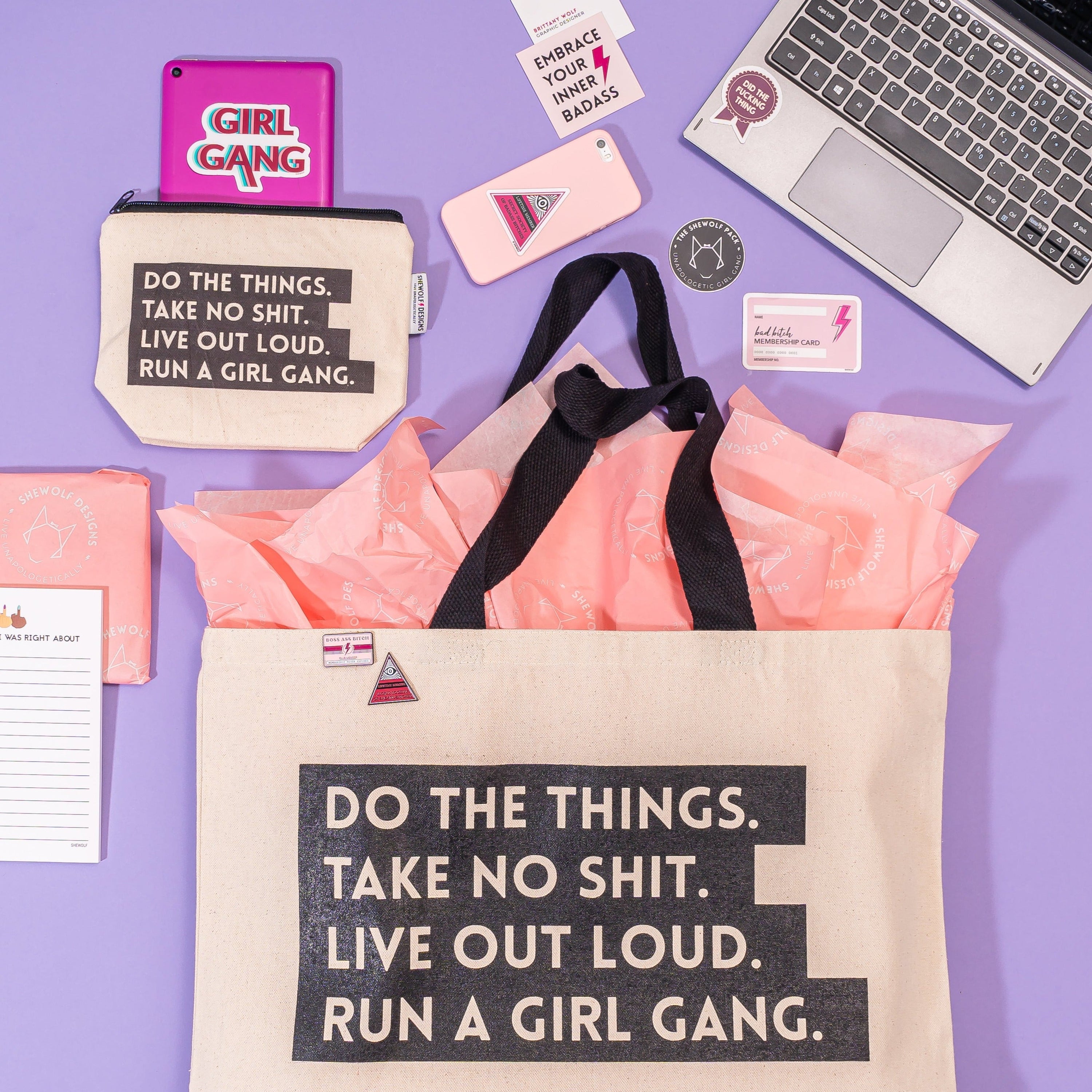 Girl gang tote