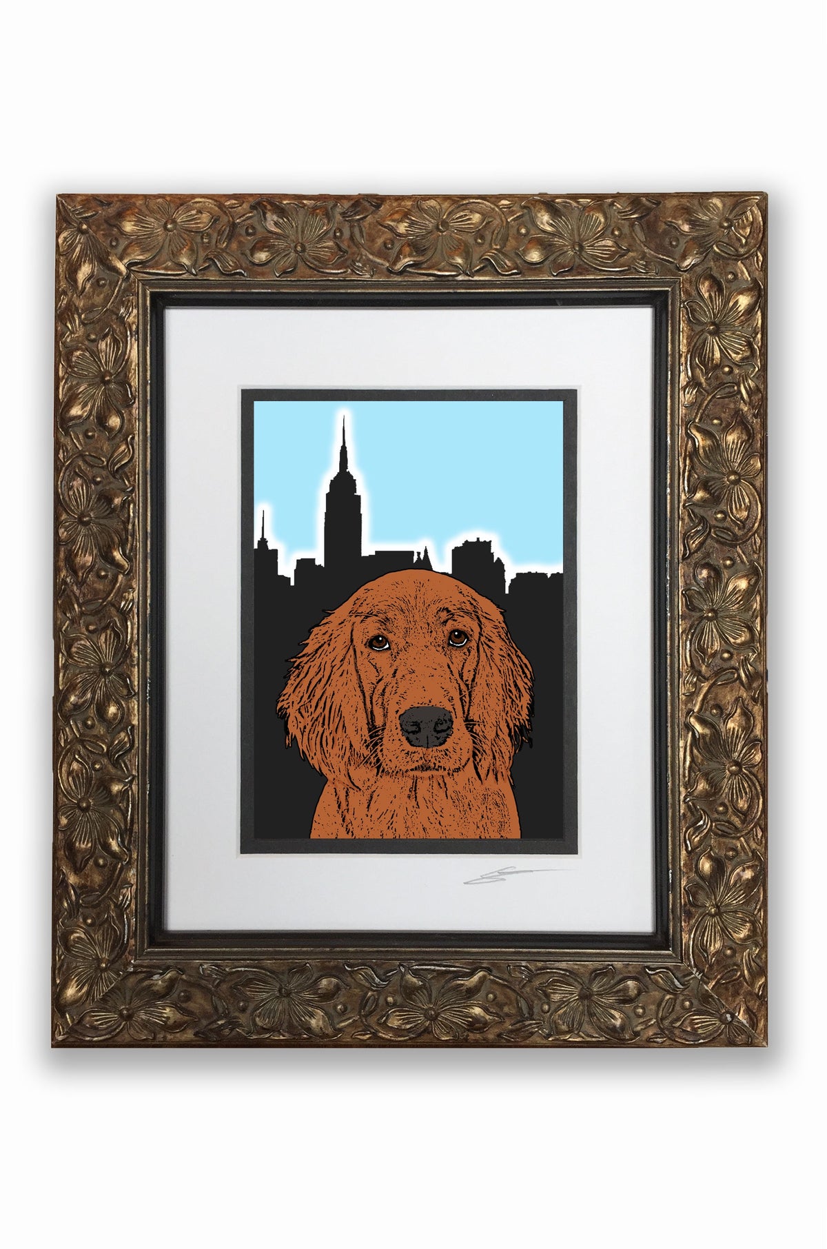 Irish Setter Pupart Portrait