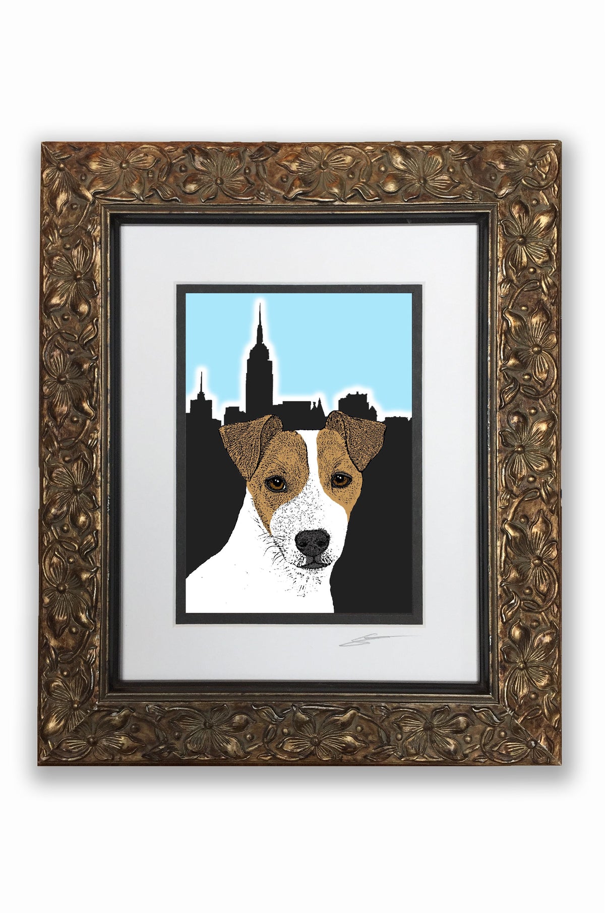 Jack Russell Brindle Pupart Portrait