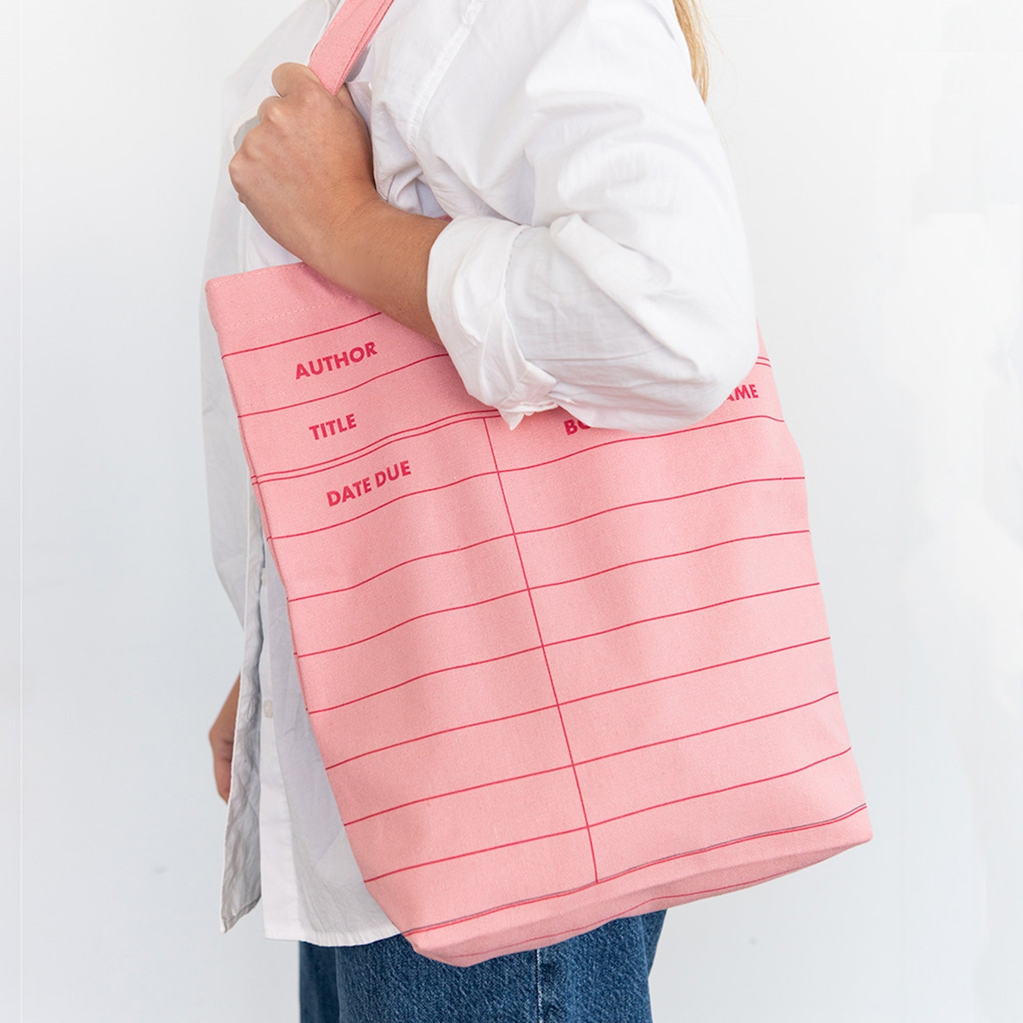 Book Club Library Card Tote Bag, Jollity & Co