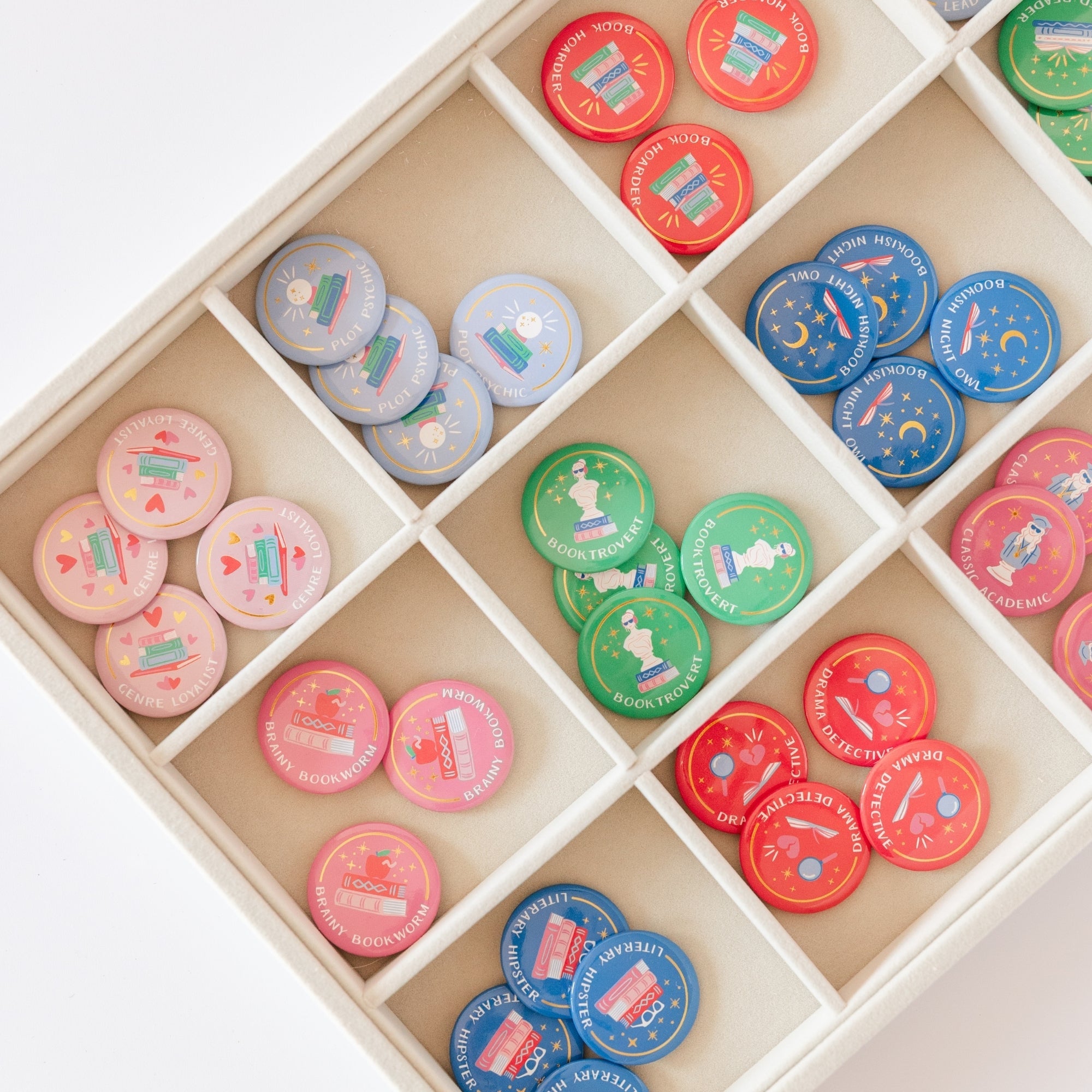 Book Club Merit Badges, Jollity & Co