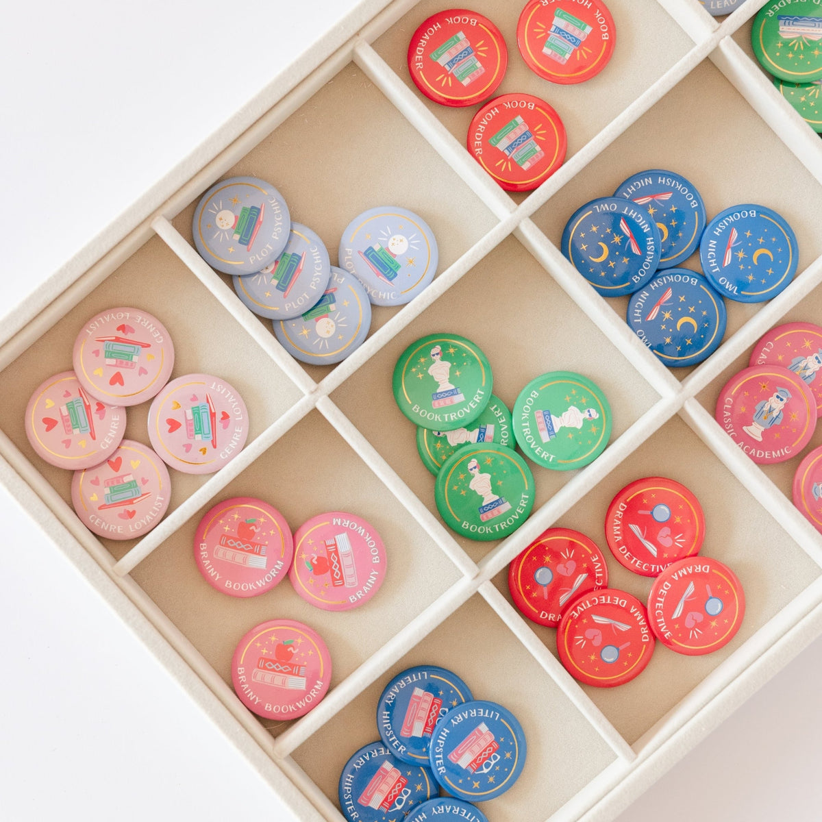 Book Club Merit Badges, Jollity & Co