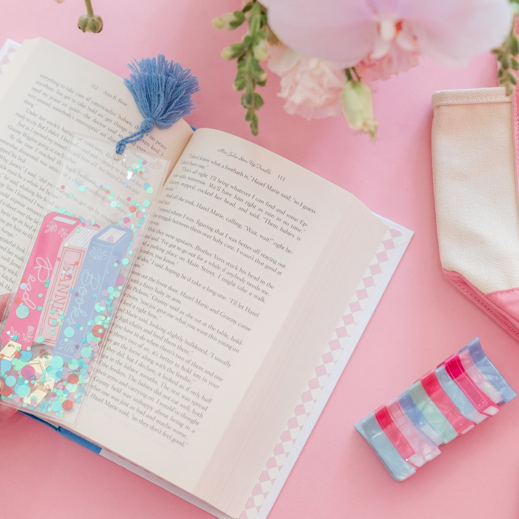 Book Club Read Banned Books Confetti Bookmark, Jollity & Co