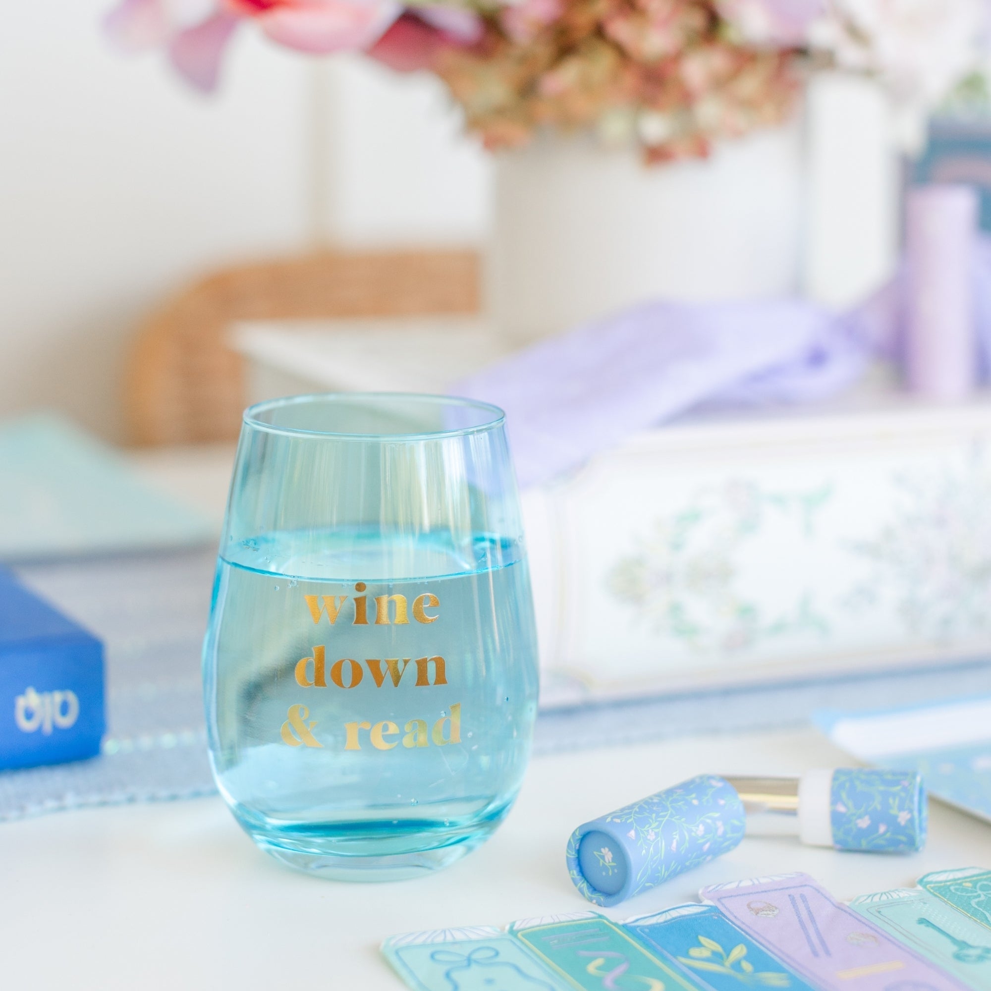 Book Club Wine Down & Read Wine Glass, Jollity & Co