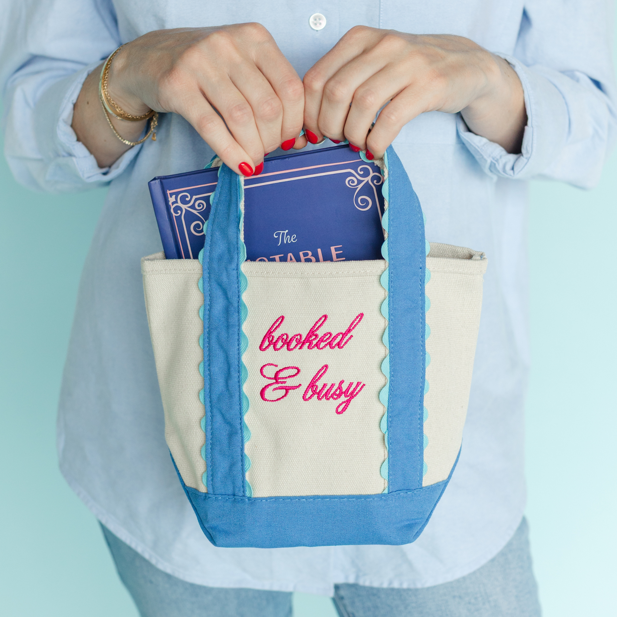 Booked & Busy Mini Boat Tote, Jollity & Co