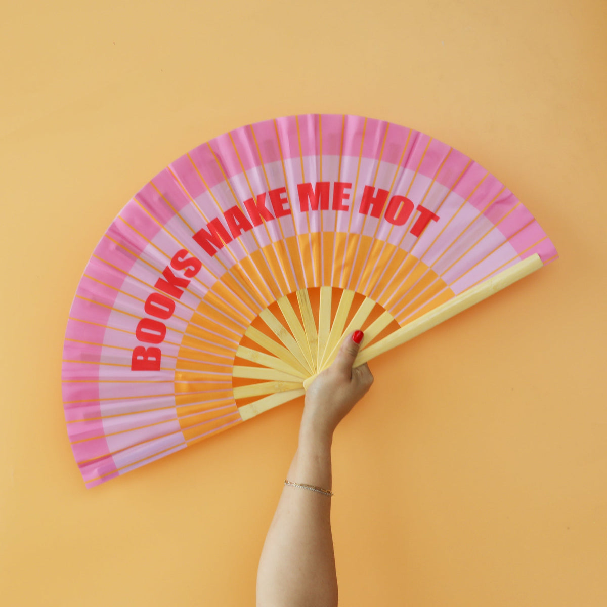 Books Make Me Hot Folding Fan, Jollity & Co