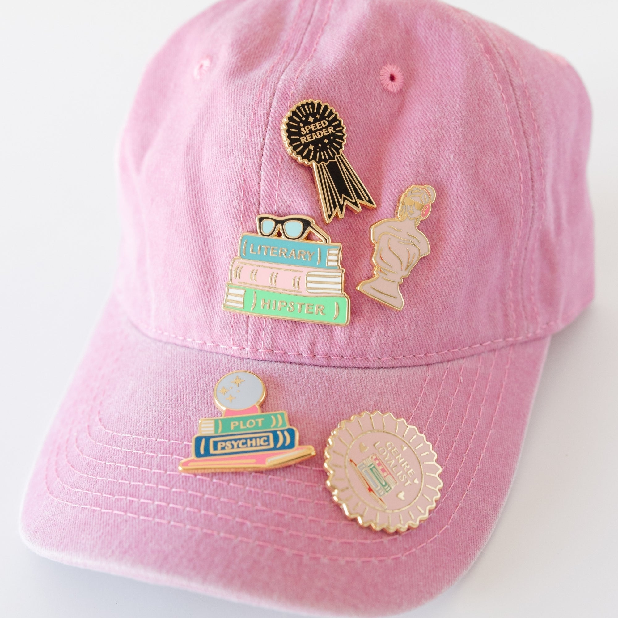 Genre Loyalist Book Themed Enamel Pin, Jollity & Co