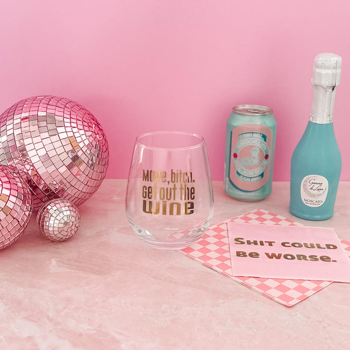 Move, bitch. Get out the Wine Witty Wine Glass