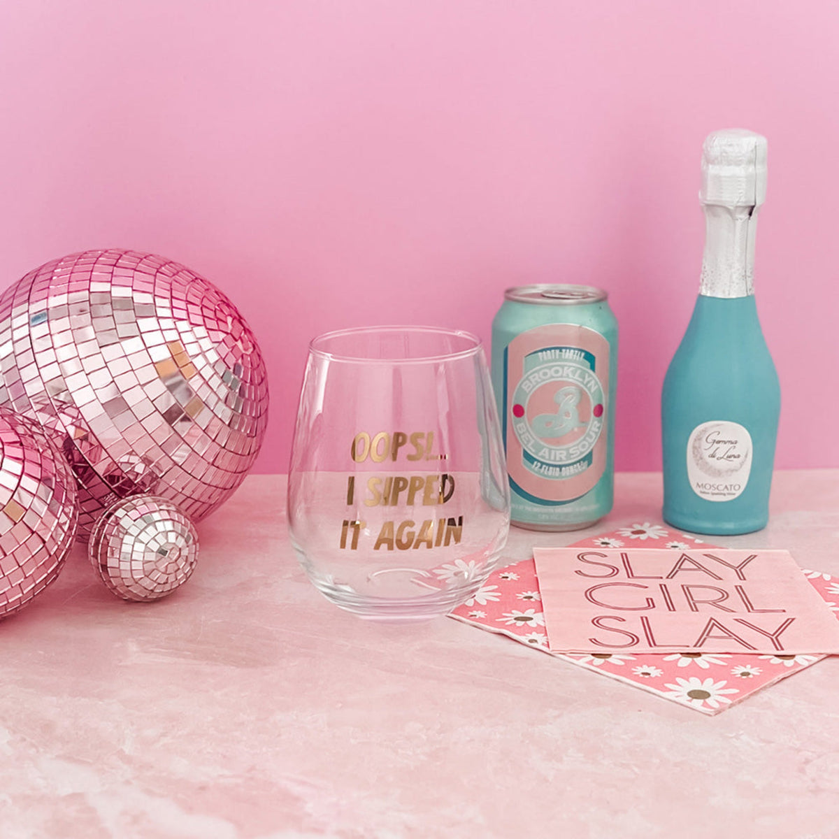 Oops I Did It Again Witty Wine Glass