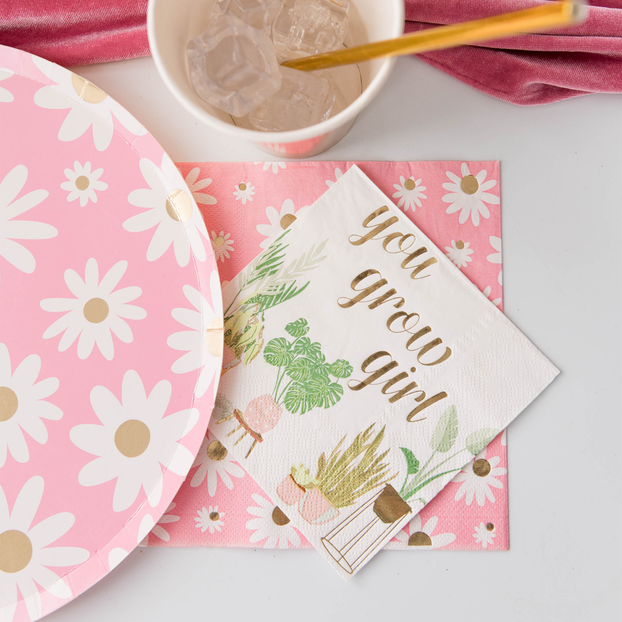 "You Grow Girl" Witty Cocktail Napkins, Jollity & Co