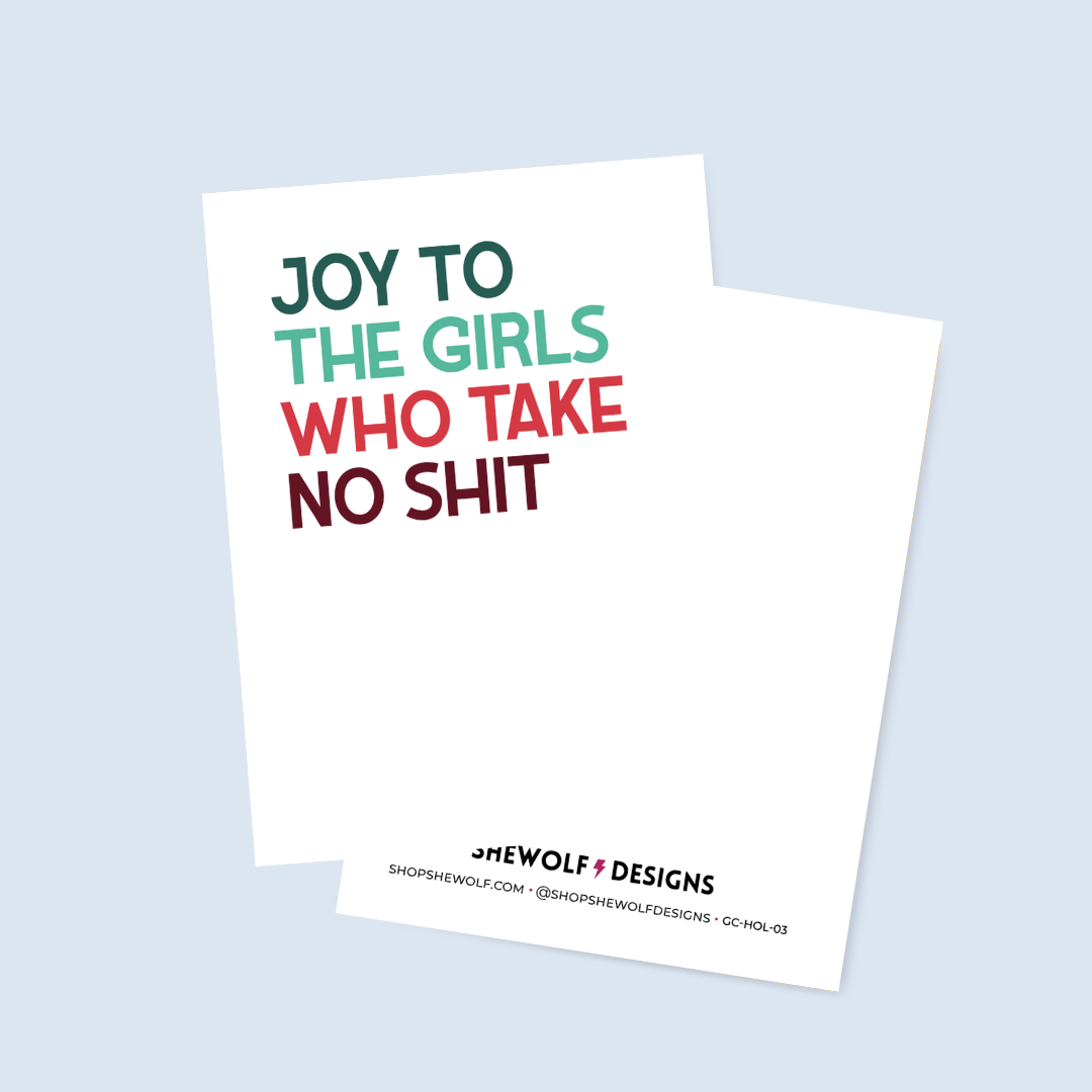Joy to the Girls Holiday Card