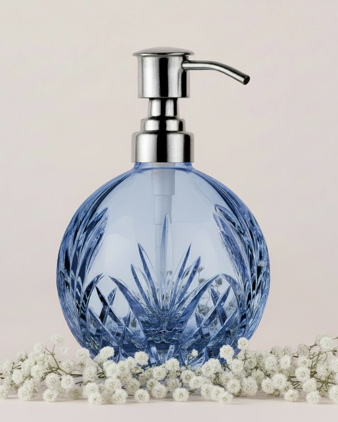 Blue Crystal Soap Dispenser
