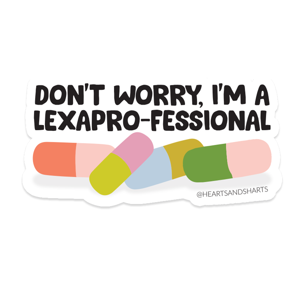 LEXAPRO-FESSIONAL 3X3 ILLUSTRATED VINYL STICKER