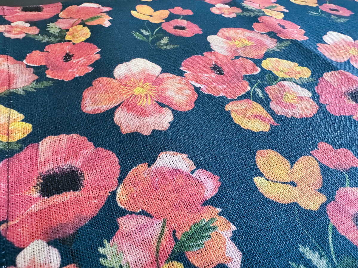 ember poppies european linen placemats