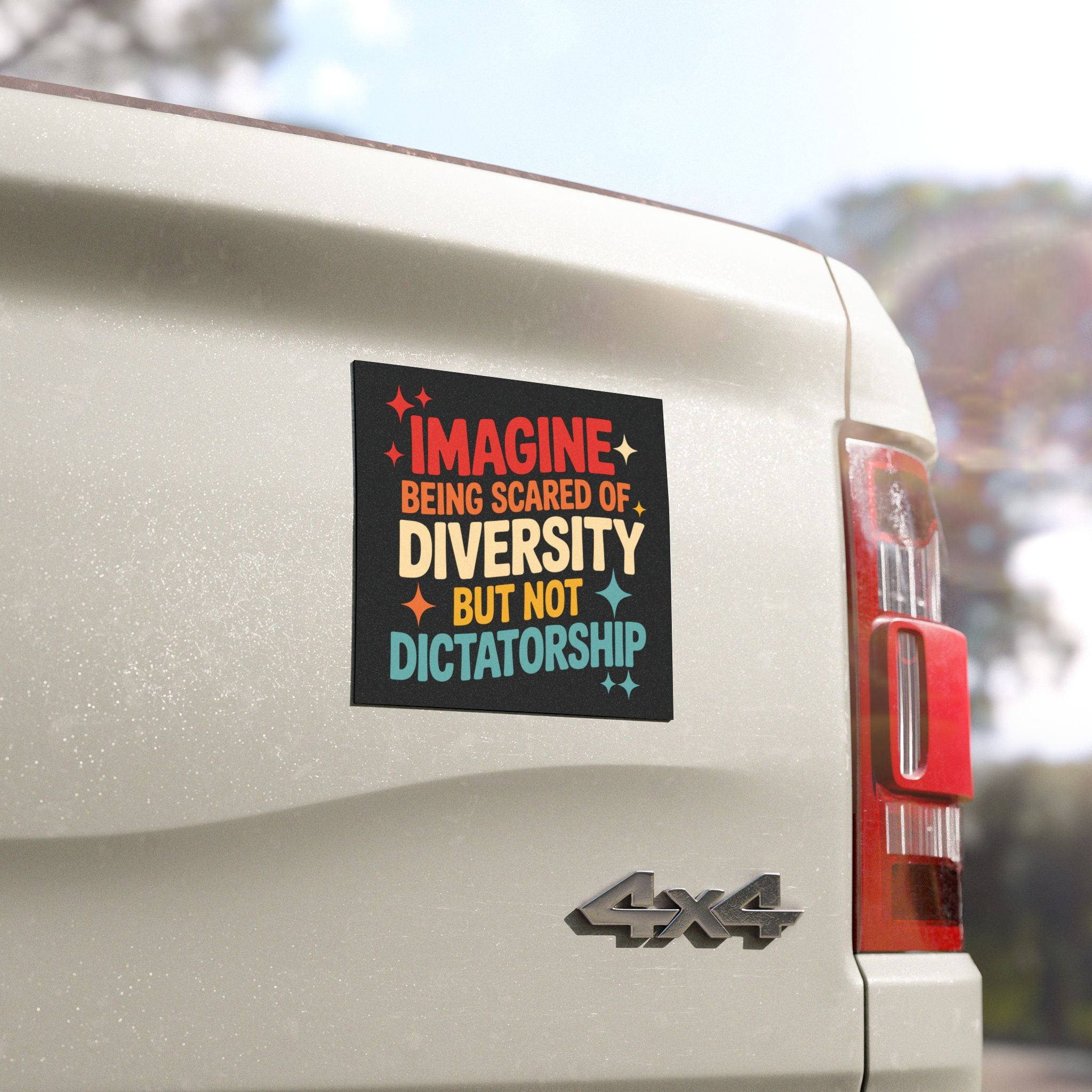 Magnet on a car reading &