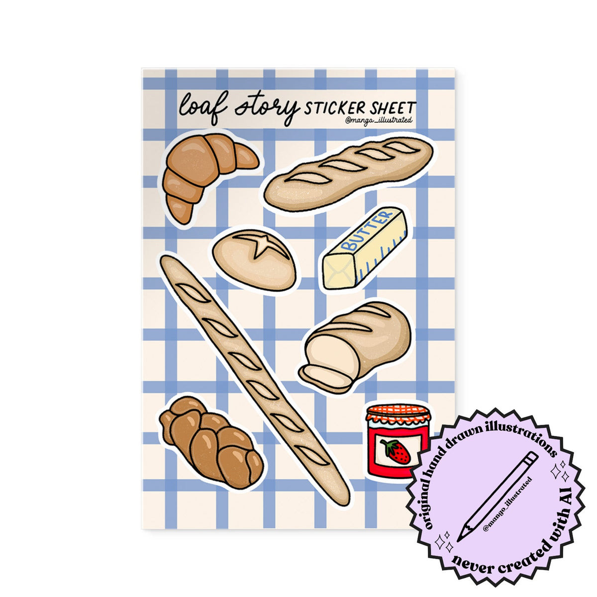 Loaf Story Bread Sticker Sheet