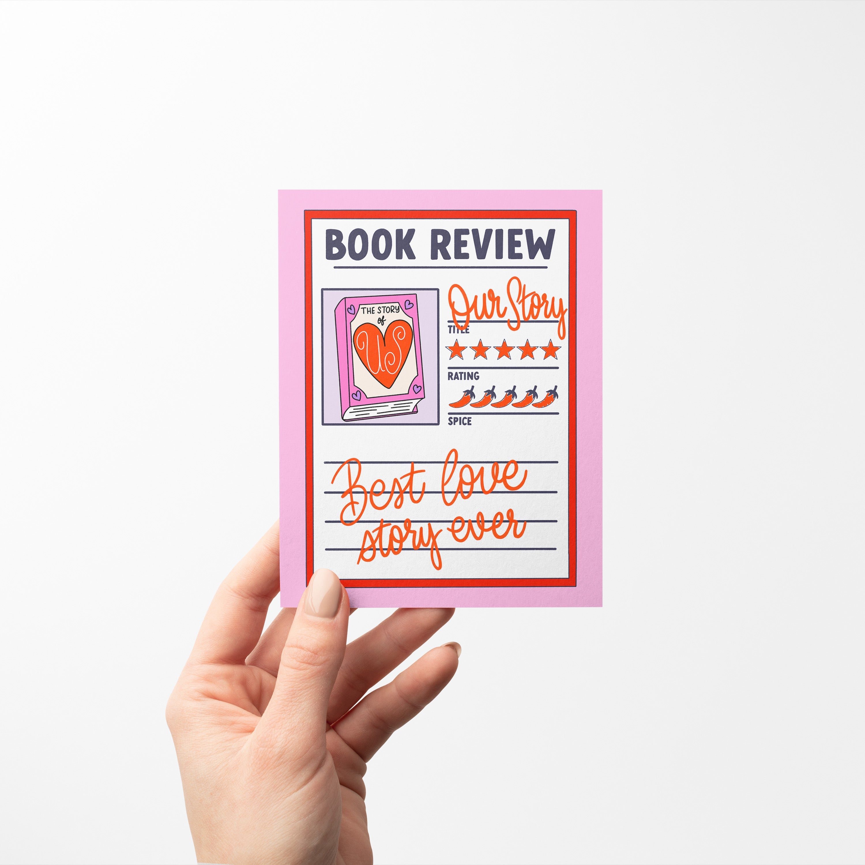 Book Review love card