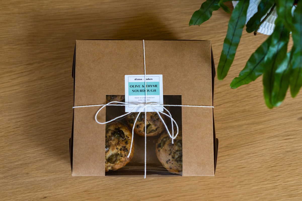 Olive & thyme focaccia bread