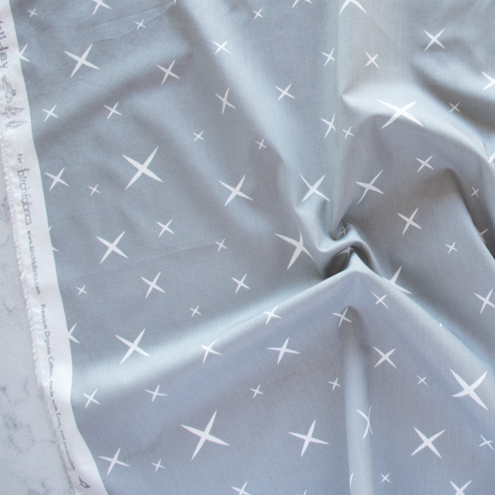 Little Hoshi Gray Organic Cotton Poplin