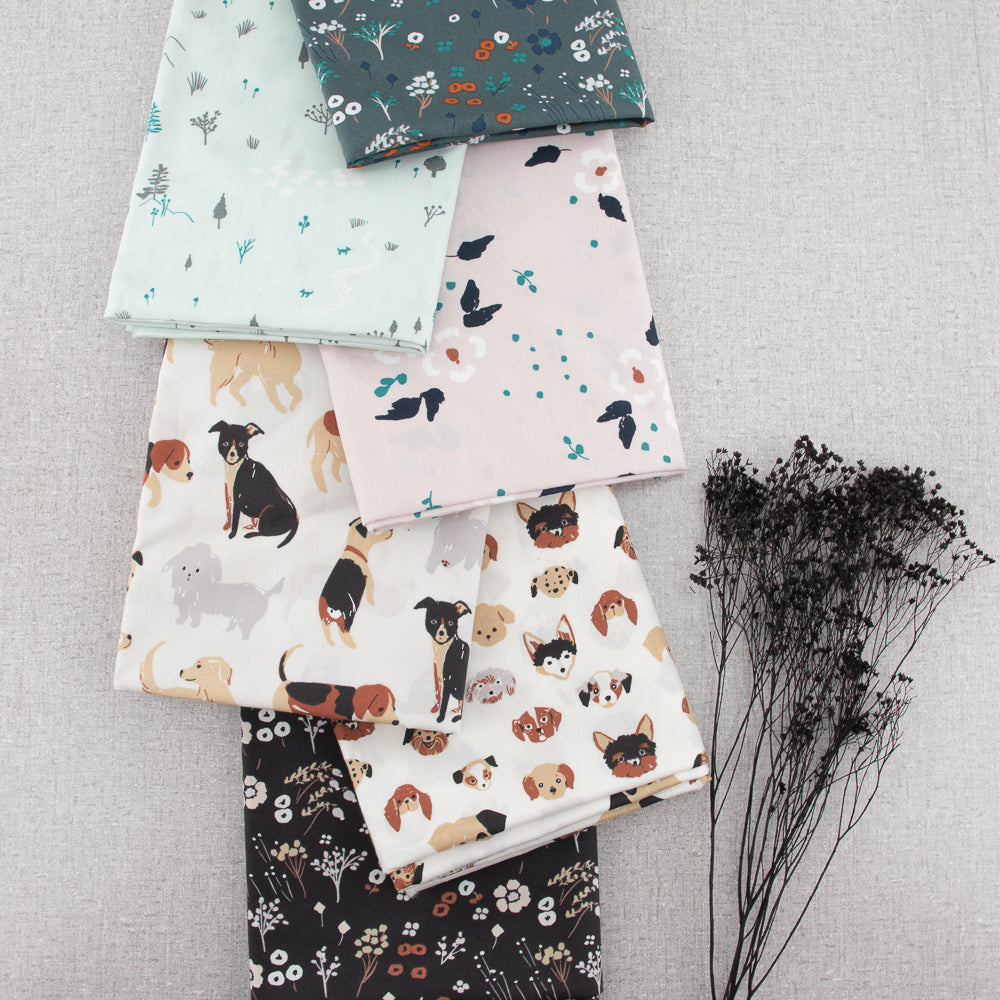 Fat Quarter Bundle Dog Park Organic Cotton Poplin