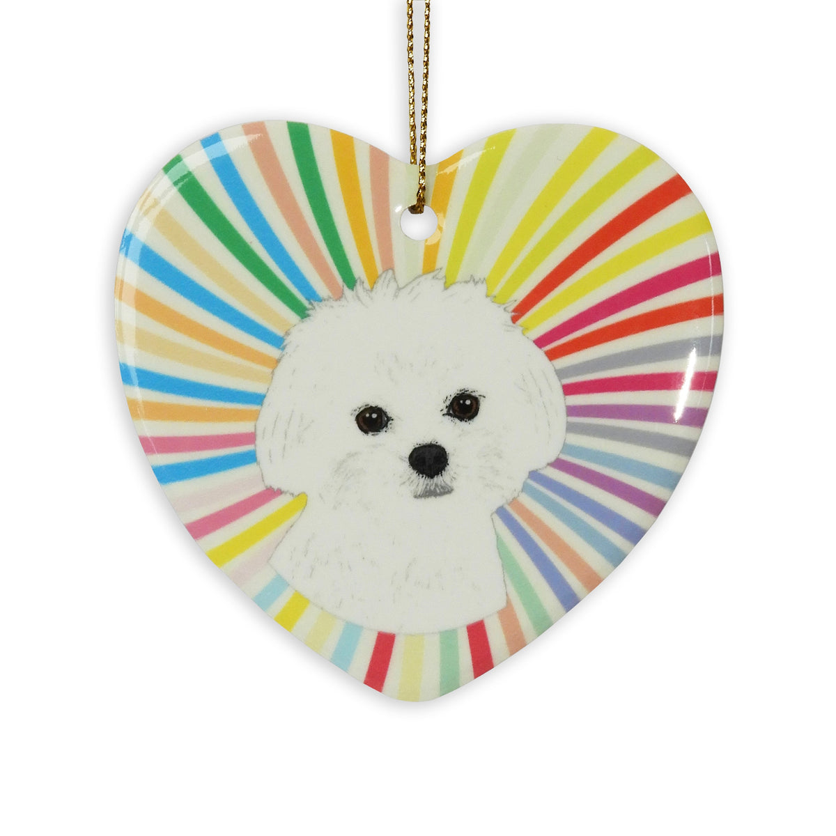 Maltese Ceramic Heart Ornament