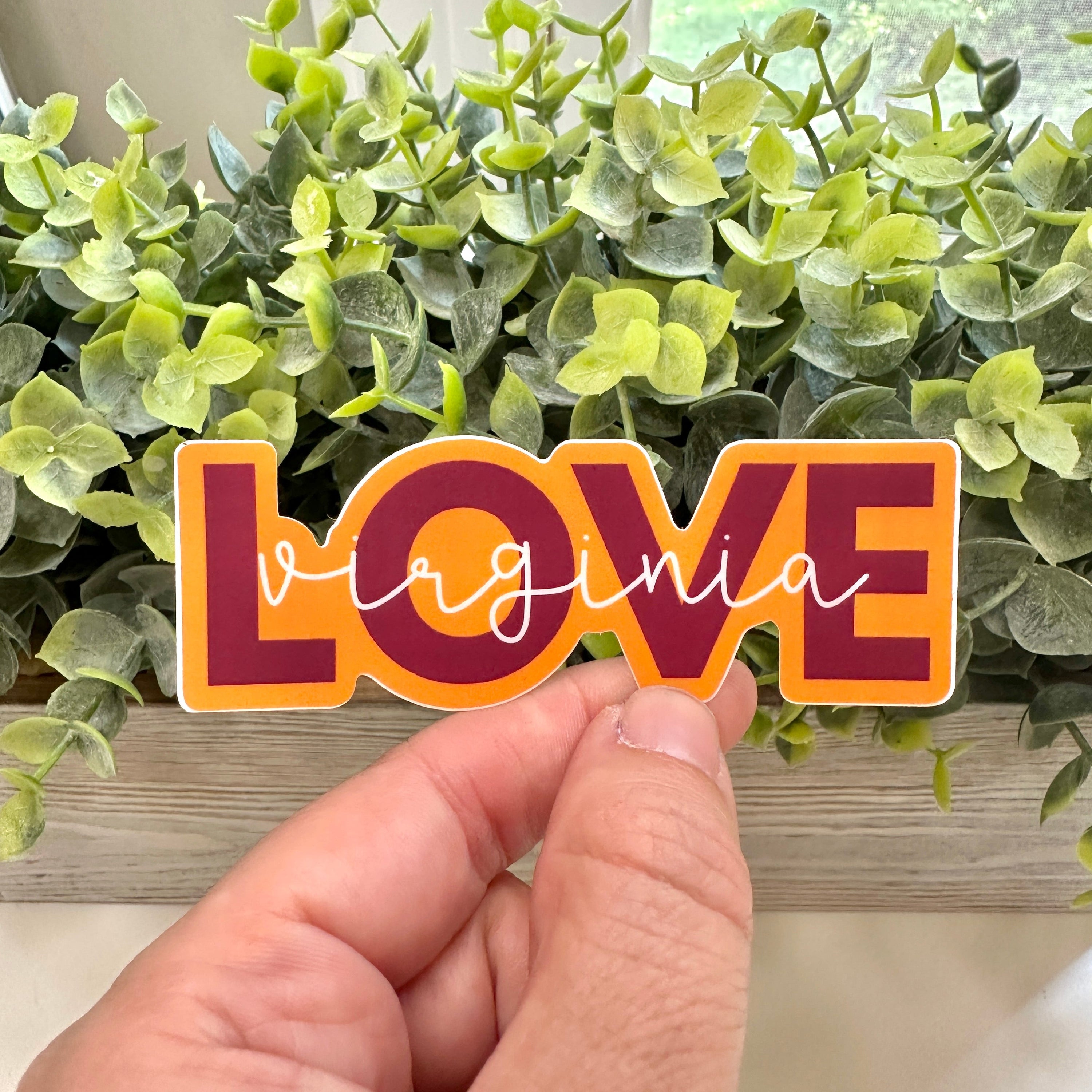 Love Virginia Sticker for Water Bottle
