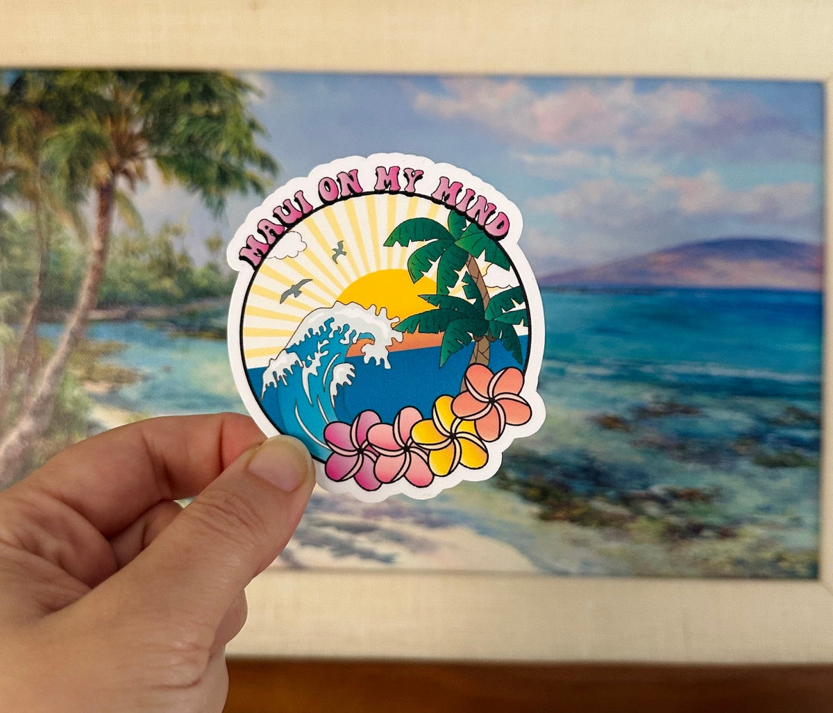 Maui On My Mind Fundraiser Sticker