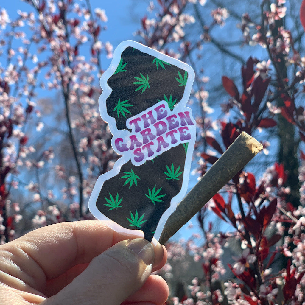 New Jersey Clear Stoner Sticker