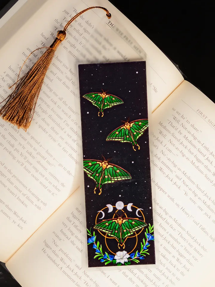 Moon Moth Bookmark, Original Artwork Page Holder