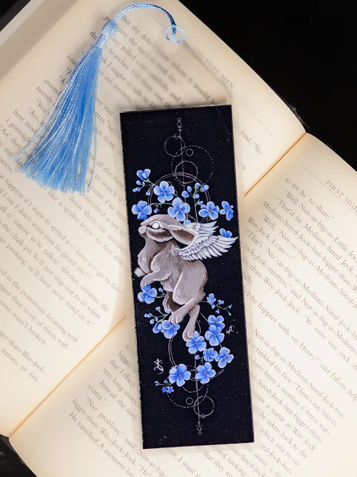 Angel Bunny Bookmark, Original Artwork Page Holder