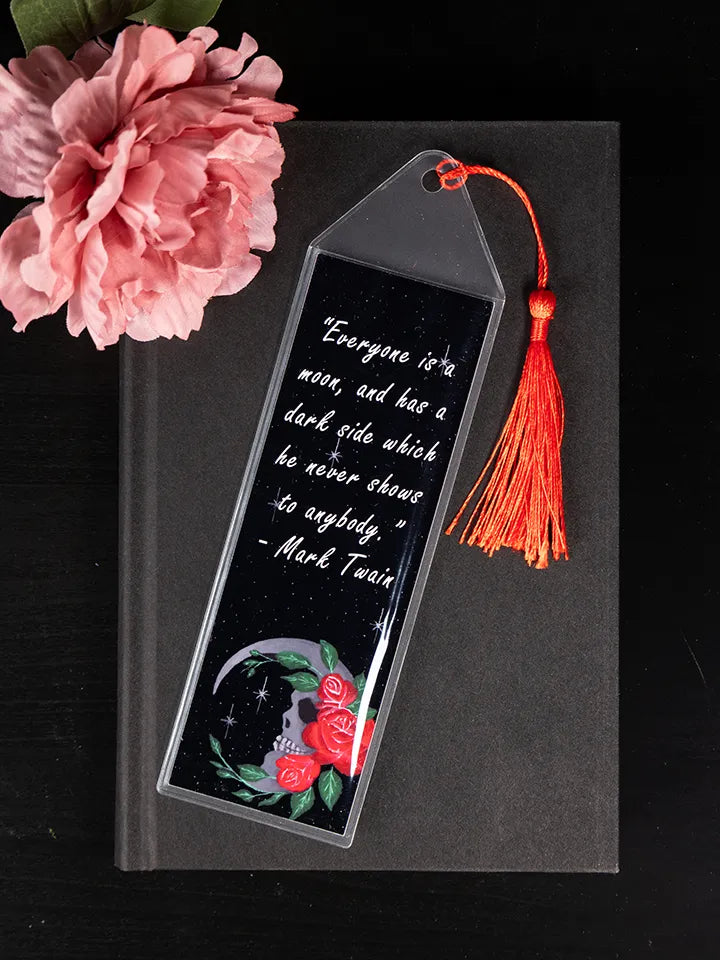 Skull Moon Bookmark, Original Artwork Page Holder