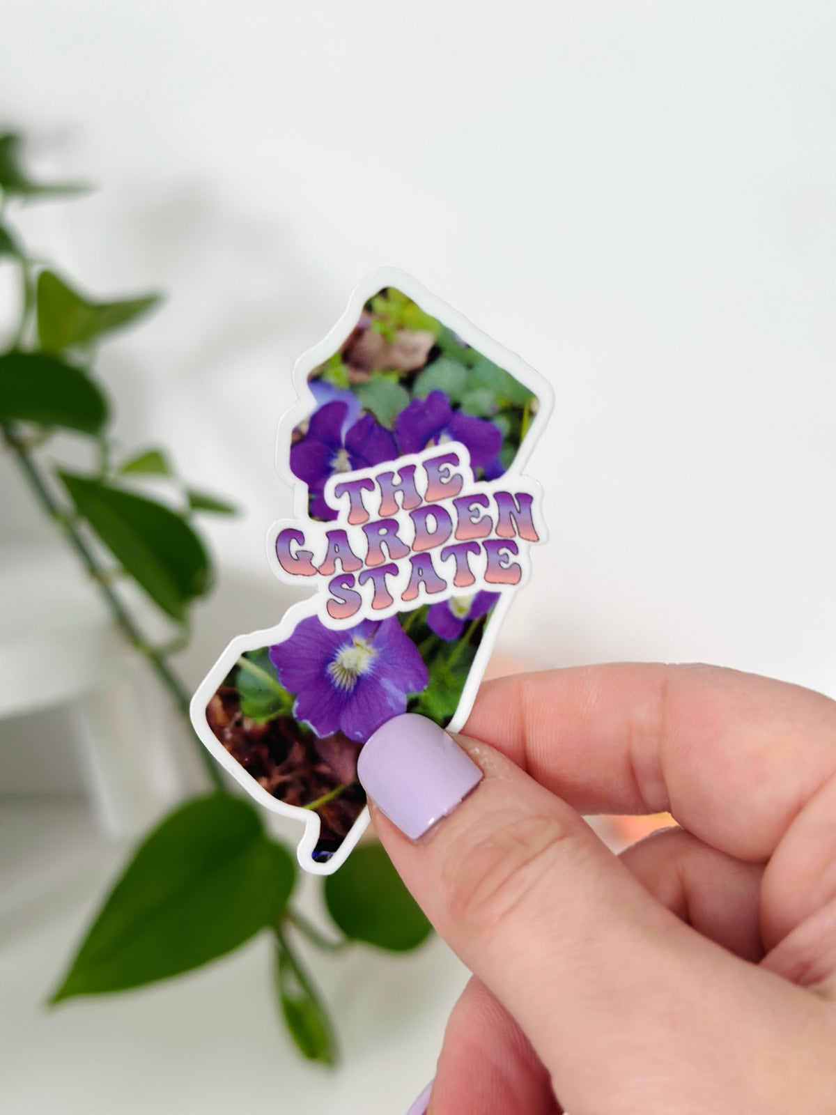 Garden State Stickers, NJ Tomato Sticker, NJ Violets Decal, NJ Blueberries Sticker